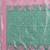 Pink & mint green zari woven linen silk bend saree with floral motifs