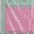 Mint green & pink zari woven linen silk bend saree with floral motifs
