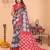 Soft linen cotton printed saree
with cotton tassles on pallu 
matching blouse