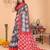 Soft linen cotton printed saree
with cotton tassles on pallu 
matching blouse