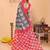 Soft linen cotton printed saree
with cotton tassles on pallu 
matching blouse