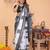 Soft linen cotton printed saree
with cotton tassles on pallu 
matching blouse