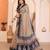 Soft linen cotton printed saree
with cotton tassles on pallu 
matching blouse