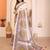 Soft linen cotton printed saree
with cotton tassles on pallu 
matching blouse