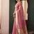 Onion pink tissue silk blend saree with paithani border and floral pallu