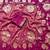 Magenta Color Designer Pallu With Shine Elegant Tassel Fumka Hand Made Khaddi Crepe Georgette Saree