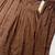 coffee color arco lace border roman silk blend gown set