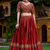 Maroon Zari Sequin Embroidery Work Rangoli Crush Silk Semi Stiched Lehenga Choli