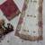 White Color Aplic Work With Sequins And Thread Embroidery Work Silk Blend Saree