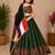 Mehendi Plain Lehenga With Full Kutch Work Blouse For Navratri - full stitched free size