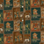Boys rust brown folk art print kurta & dhoti set