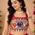 Red & White Gota Patti And Kali Work Rayon Cotton Navratri Lehenga With Blouse - full stitched free size