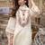 Floral Embroidered Kurta With Trousers & Dupatta