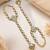 White Stone & Agate Stone Haath Phool (Hath Panja), Antique Gold-Plated