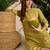 Floral Printed Sequinned  Cotton Kurta with Trousers