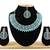 Turquoise designer premium festive wear necklace set