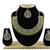 Green designer premium festive wear necklace set