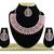 Pink designer premium festive wear necklace set