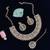 White designer premium festive wear necklace set