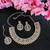 Pink designer premium festive wear necklace set
