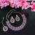 Purple designer premium festive wear necklace set