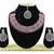 Red designer premium festive wear necklace set