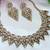 Gold designer premium festive wear necklace set
