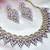 Purple designer premium festive wear necklace set