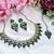 Turquoise designer premium festive wear necklace set