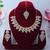 Pink designer premium festive wear necklace set