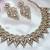 Pink designer premium festive wear necklace set