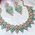 Multicolor designer premium festive wear necklace set
