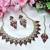 Purple designer premium festive wear necklace set
