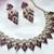 Purple designer premium festive wear necklace set