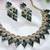 Turquoise designer premium festive wear necklace set
