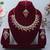 Pink designer premium festive wear necklace set