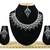 Black designer premium festive wear necklace set