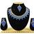 Blue designer premium festive wear necklace set