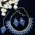 Blue designer premium festive wear necklace set