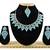 Turquoise designer premium festive wear necklace set