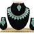 Green designer premium festive wear necklace set