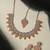 Pink designer premium festive wear necklace set