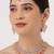 Pink designer premium festive wear necklace set