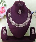 Gold designer premium festive wear necklace set