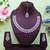 Purple designer premium festive wear necklace set
