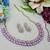 Purple designer premium festive wear necklace set