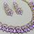Purple designer premium festive wear necklace set