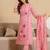 Women Floral Embroidered Straight Kurta with Trousers & Dupatta