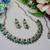 green designer premium festive wear necklace set