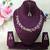 Maroon designer premium festive wear necklace set